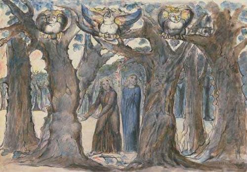 William Blake The Harpies and the Suicides china oil painting image
